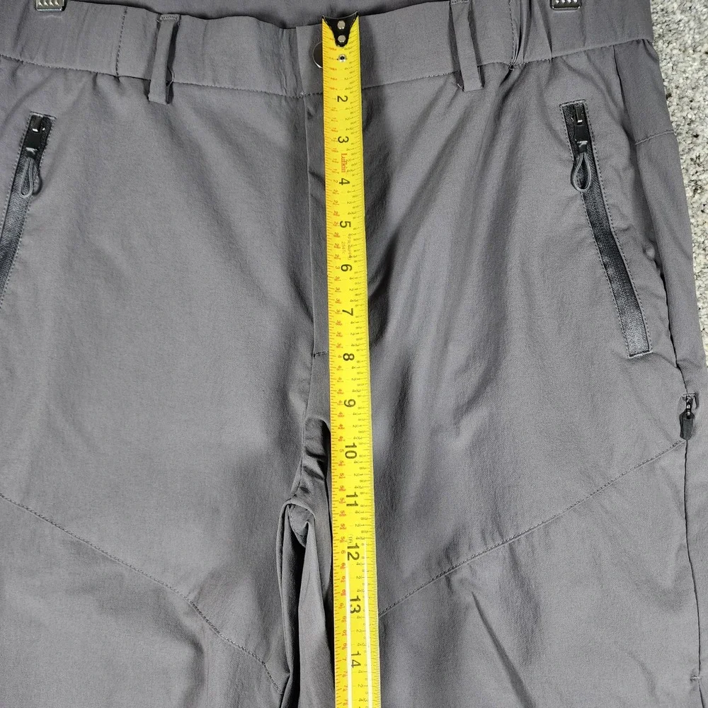 Blue Chill Performance Pants Mens 32 Grey Hiking Outdoor Zipper Pockets NWOT